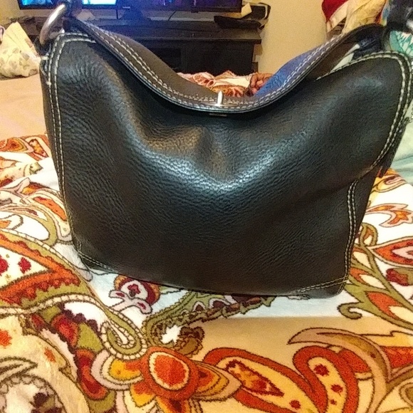 Black Leather Coach Hobo - Picture 2 of 8